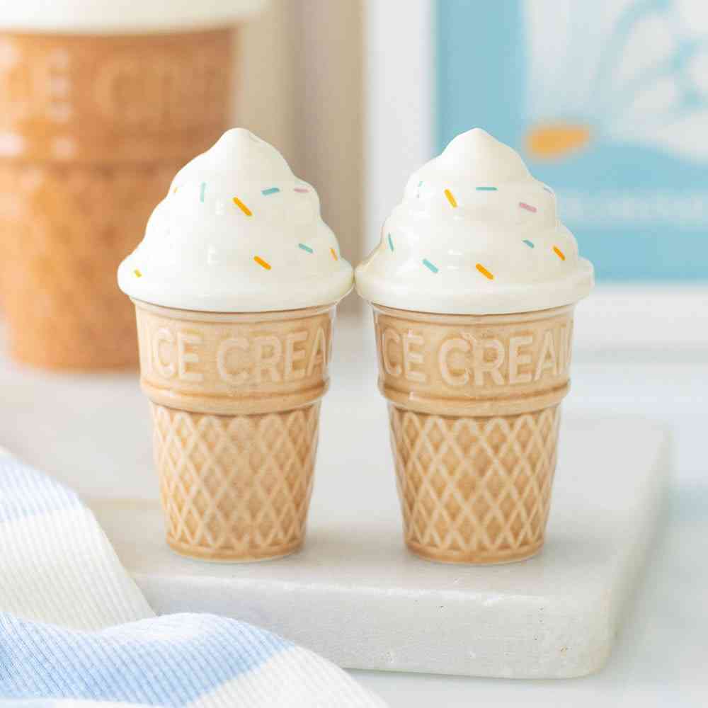 Something Different - Ice Cream Cone Salt and Pepper set - Multicolours